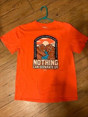 Nothing Can Separate Us Orange Graphic Tee